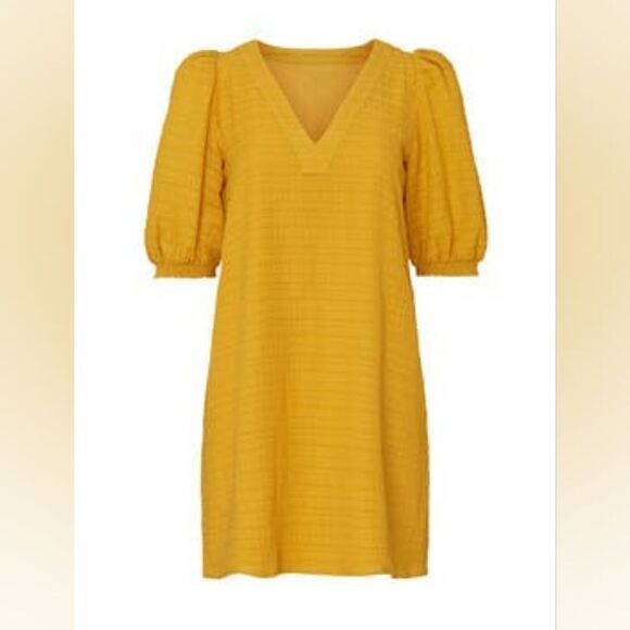 BB Dakota by Steve Madden mini dress in mustard color. Size small NEW - Picture 1 of 7